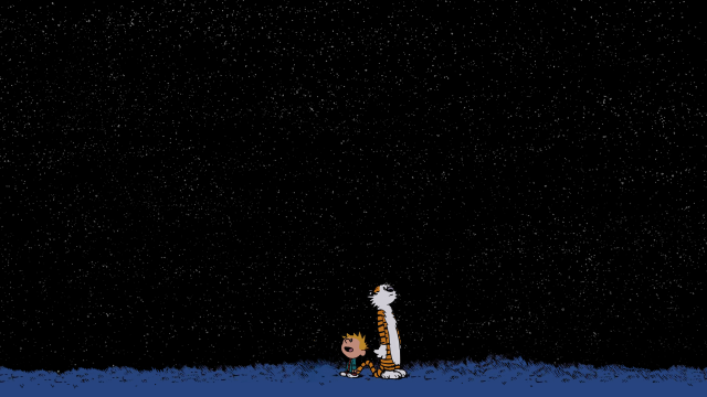 Cartoon cat person snow night free wallpaper - medium preview image