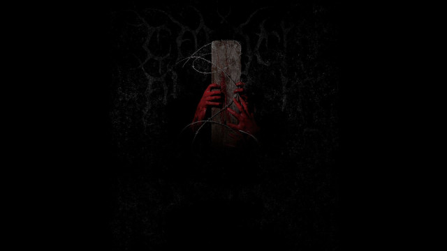 Dark red black design hand free wallpaper - medium preview image