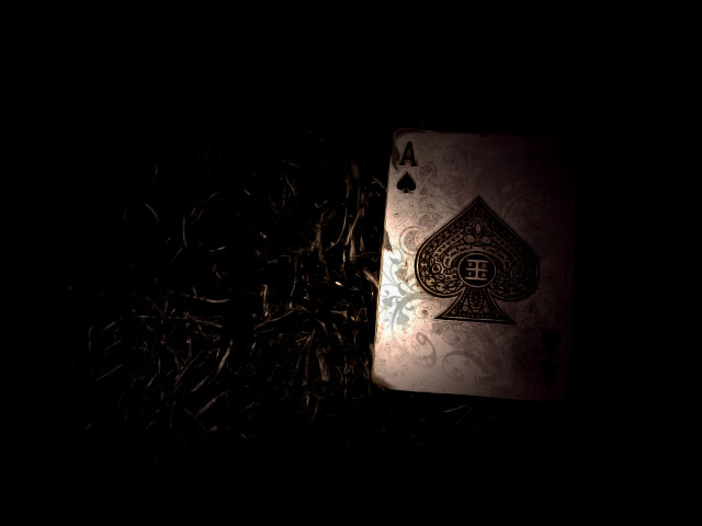 Playing card dark light hay free wallpaper - medium preview image