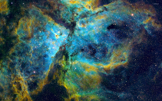 Large star cluster blue yellow #2 free wallpaper - medium preview image