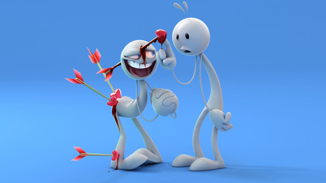 Cartoon characters flower knife toothbrush free wallpaper - medium preview image