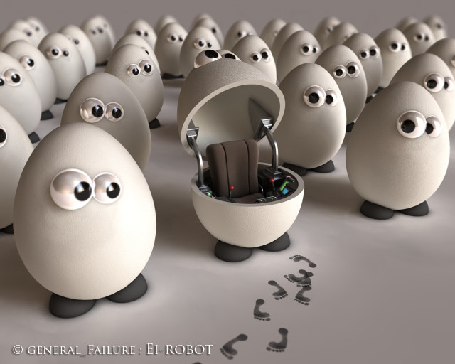 Eggs with eyes phone in free wallpaper - medium preview image