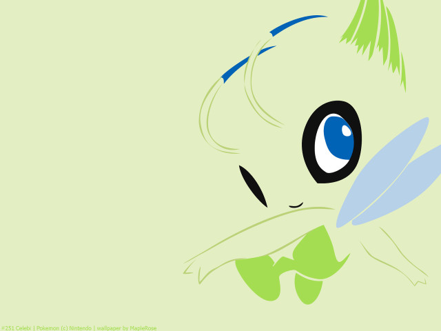 Cartoon character green background blue free wallpaper - medium preview image