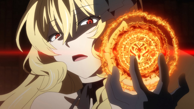 Woman holding fire red light free wallpaper for desktop - medium preview image