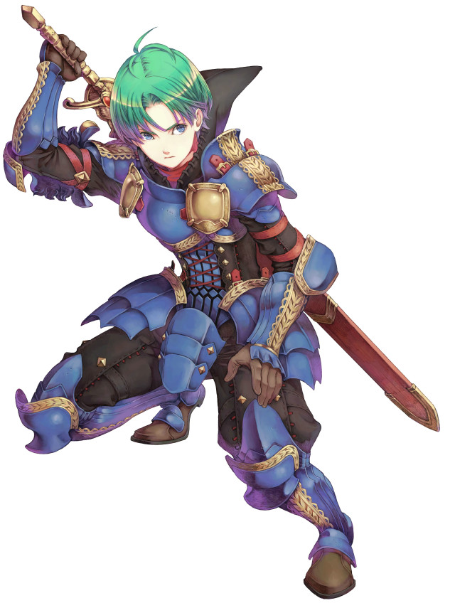 Cartoon character sword blue outfit #2 free wallpaper - medium preview image