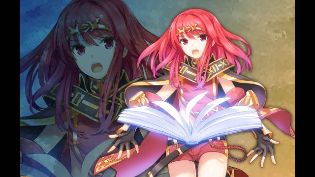 Anime girls red hair open free wallpaper - medium preview image