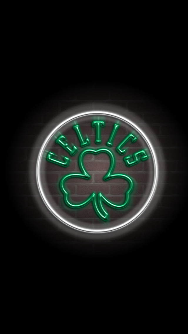 Chicago celtic neon sign brick free wallpaper - medium preview image