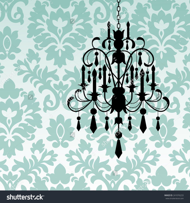 Chandelier ceiling wallpaper blue wall free wallpaper - medium preview image
