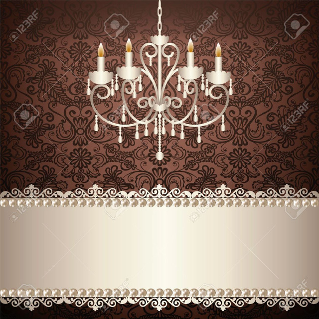 Chandelier banner damask background stock free wallpaper - medium preview image