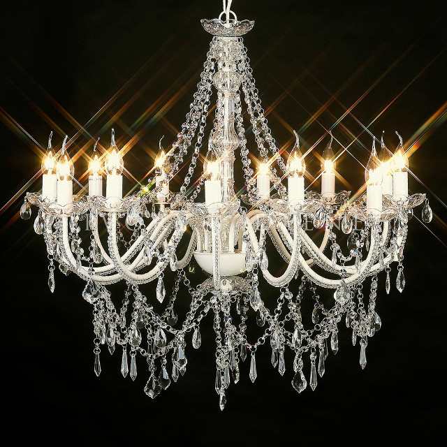 Chandelier candles lit dark room free wallpaper - medium preview image