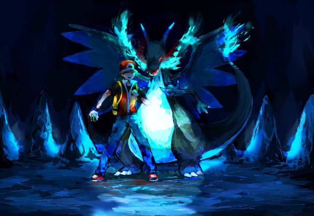 Man dragon forest ice snow free wallpaper - medium preview image