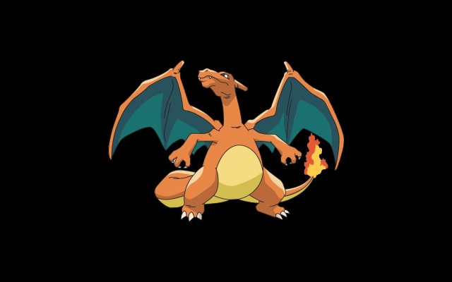 Cartoon dragon flame mouth wings free wallpaper - medium preview image