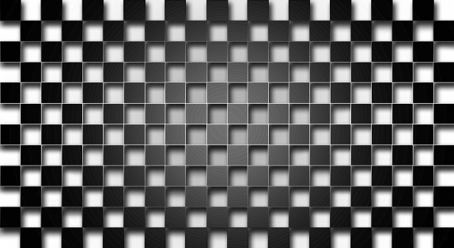 Black white square pattern middle free wallpaper - medium preview image