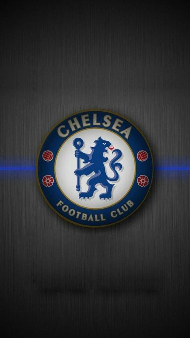 Chelsea logo metal surface blue free wallpaper - medium preview image