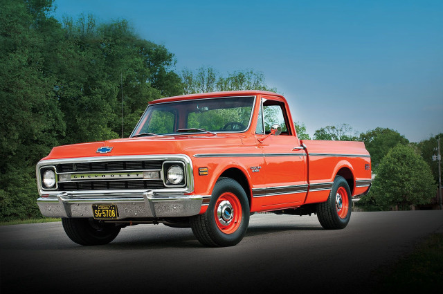 Orange truck road nature sunny free wallpaper - medium preview image
