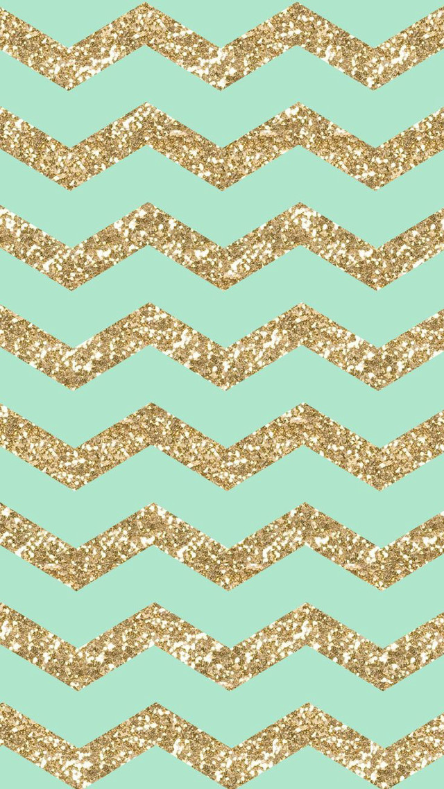 Green gold chevron glitter background #2 free wallpaper - medium preview image
