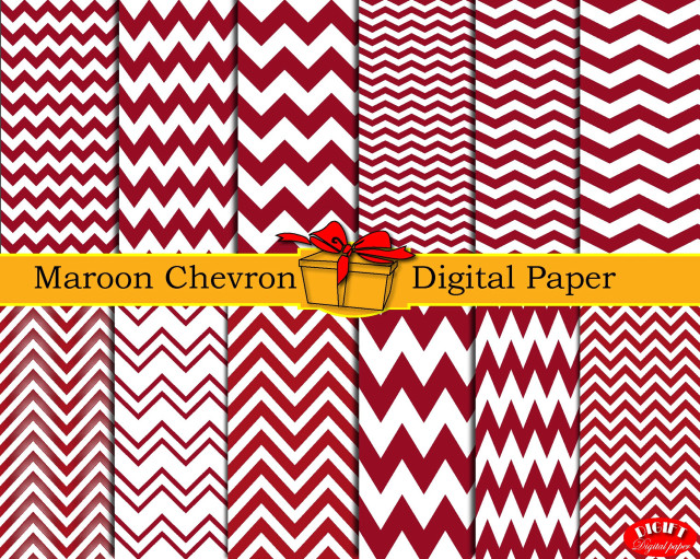Maroon white chevron paper bow free wallpaper - medium preview image