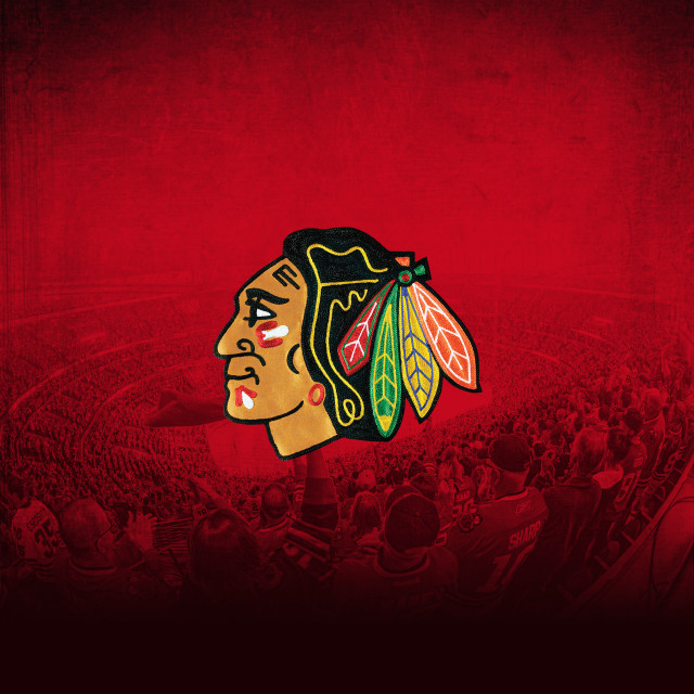 Chicago black hawks logo red #4 free wallpaper - medium preview image
