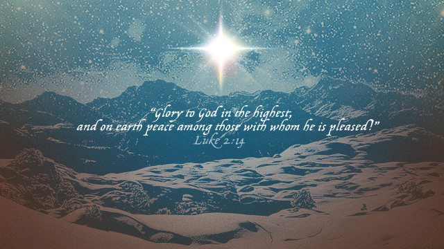 Starry snowy mountain bible verse free wallpaper - medium preview image