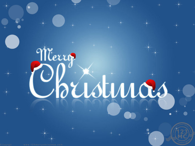 Merry christmas red roses blue free wallpaper - medium preview image