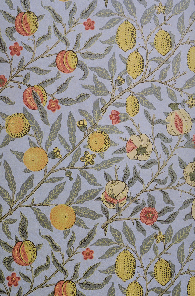 Fruit leaves flowers wallpaper pattern free wallpaper - medium preview image
