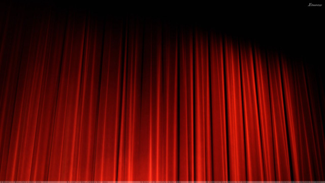 Red curtain black background white free wallpaper - medium preview image
