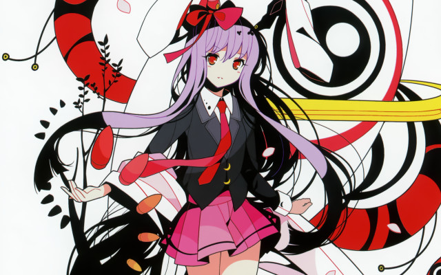 Girl school uniform cat snake free wallpaper - medium preview image