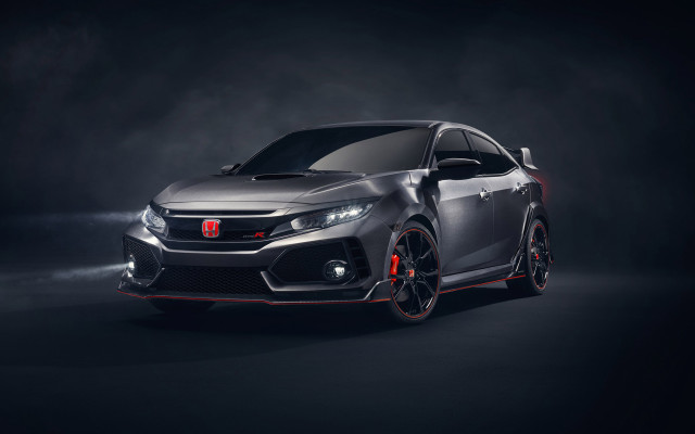Grey car red rims hood free wallpaper - medium preview image