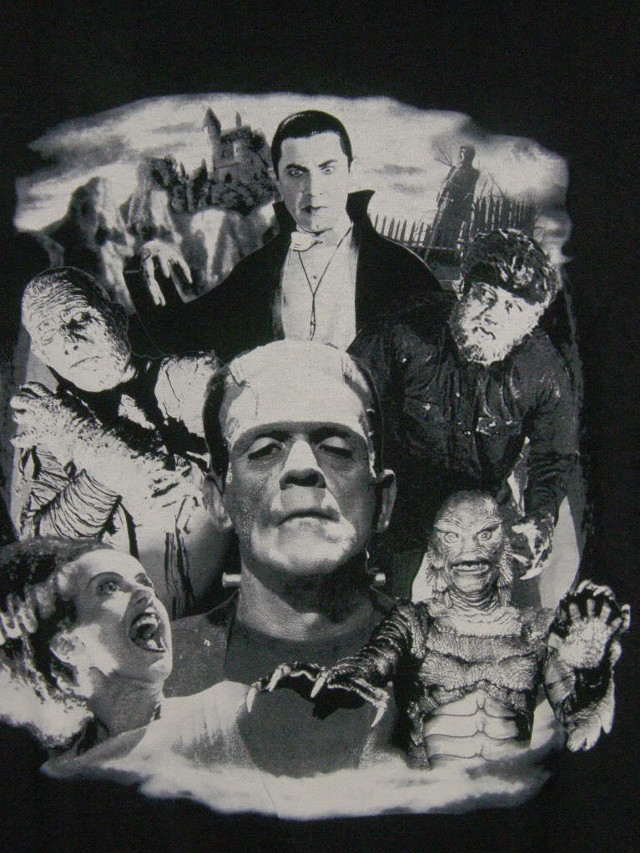 Man monsters circle faces hands free wallpaper - medium preview image