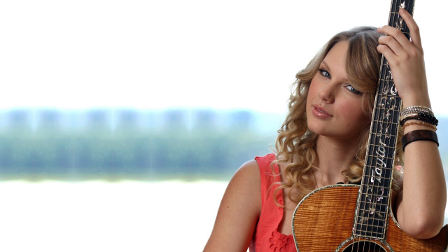 Woman guitar phone hands up free wallpaper - medium preview image