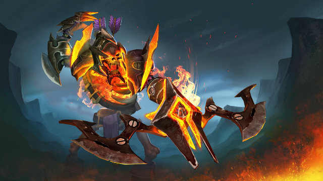 Demon flames stylized image fierce free wallpaper - medium preview image