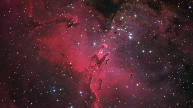 Large star cluster red blue #2 free wallpaper - medium preview image