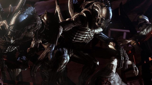 Alien men group ladder room free wallpaper - medium preview image