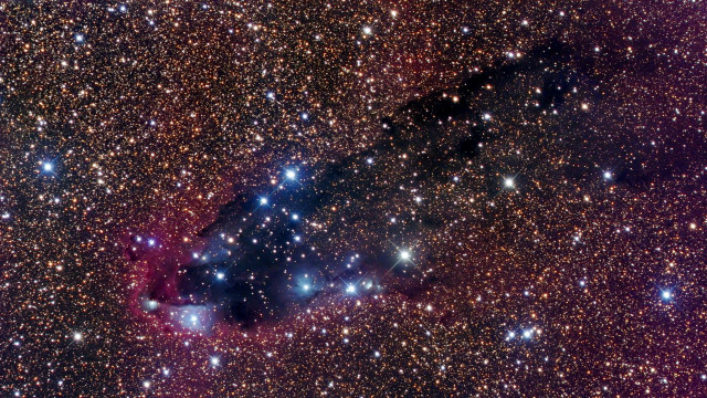 Large star cluster sky black free wallpaper - medium preview image