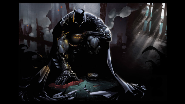 Batman dark room bat knee free wallpaper - medium preview image