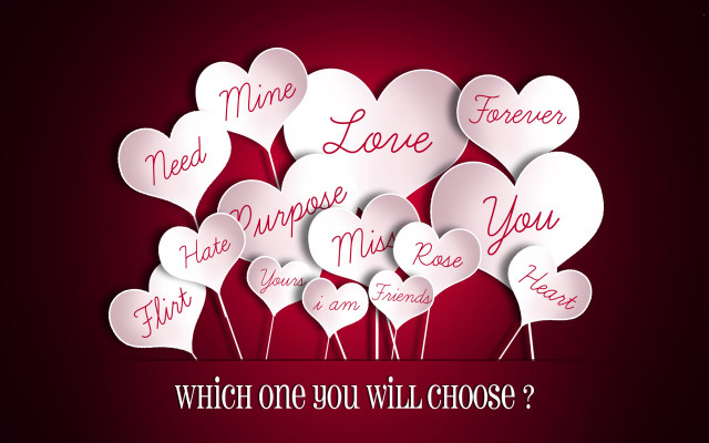 Hearts which one you choose free wallpaper - medium preview image