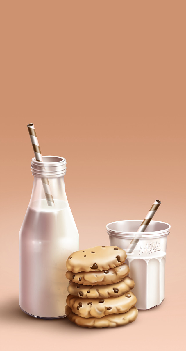 Milk bottle glass white dairy free wallpaper - medium preview image