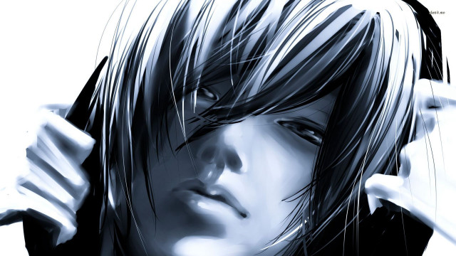 Gothic manga anime woman blackjacket free wallpaper for desktop - medium preview image
