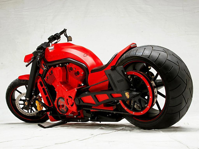 Red motorcycle white surface black #9 free wallpaper - medium preview image