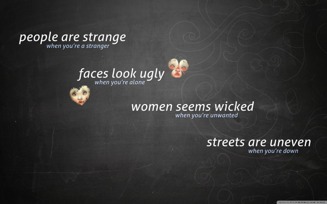 Blackboard words women faces image free wallpaper - medium preview image