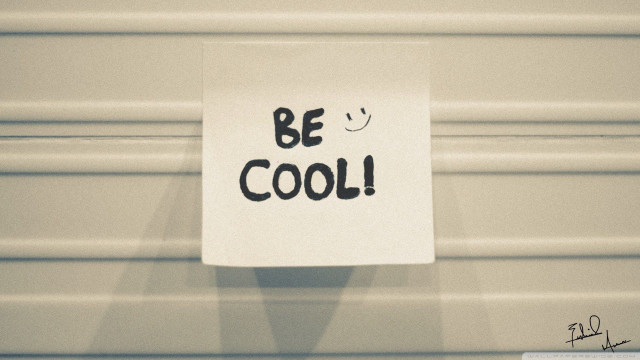 Be cool sign wall smiley free wallpaper - medium preview image