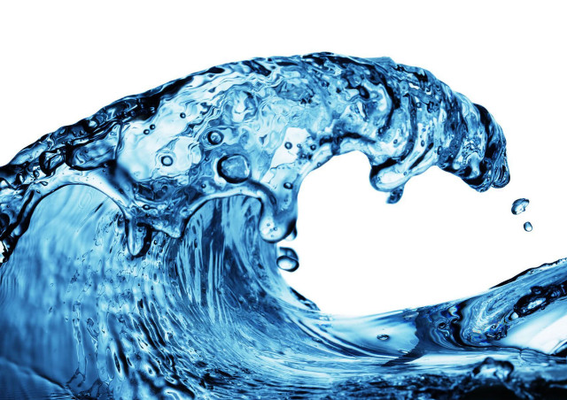 Wave bubbles white background blue free wallpaper - medium preview image