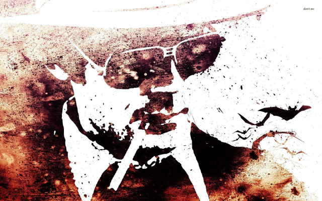 Man hat sunglasses bird explosion free wallpaper - medium preview image