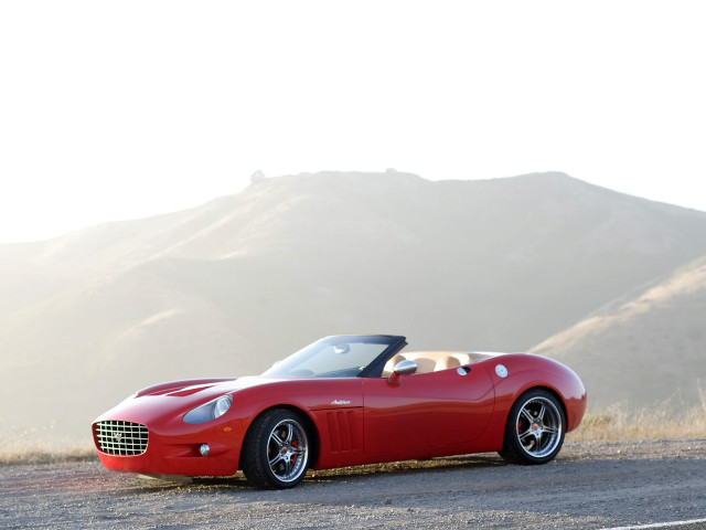 Red sports car mountain range #8 free wallpaper - medium preview image