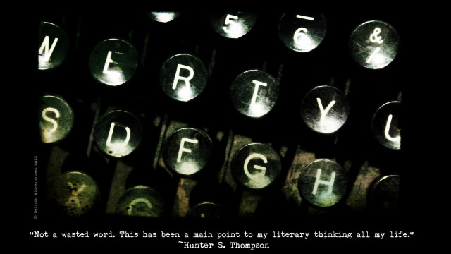 Typewriter quote weird depth moon free wallpaper - medium preview image