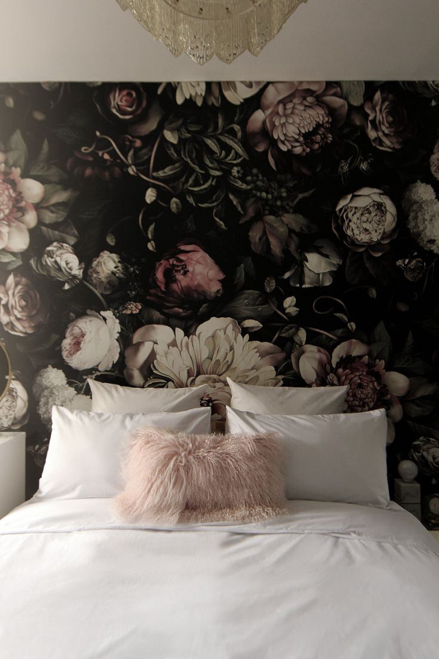 Bed white comforter pink pillow free wallpaper - medium preview image