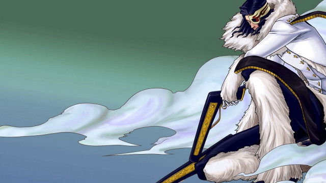 Woman dressed white black sword free wallpaper - medium preview image
