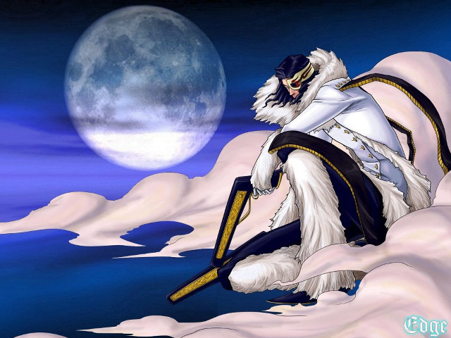 Man white outfit snowy hill free wallpaper - medium preview image