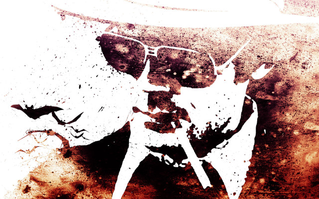 Man hat sunglasses dirty spraypaint free wallpaper - medium preview image
