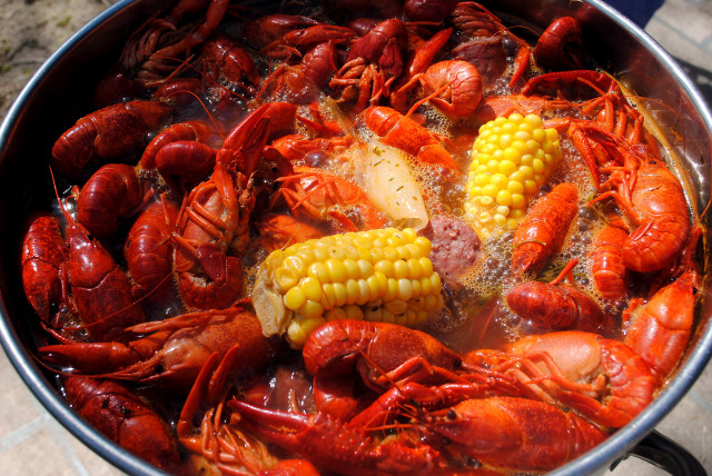 Pot of food with corn free wallpaper - medium preview image